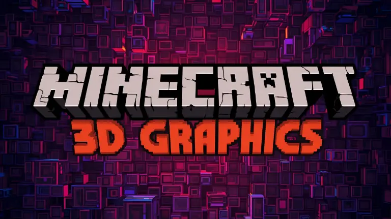 Minecraft Pocket Edition 3D graphics with smooth performance, detailed textures, and immersive visual effects on mobile devices.