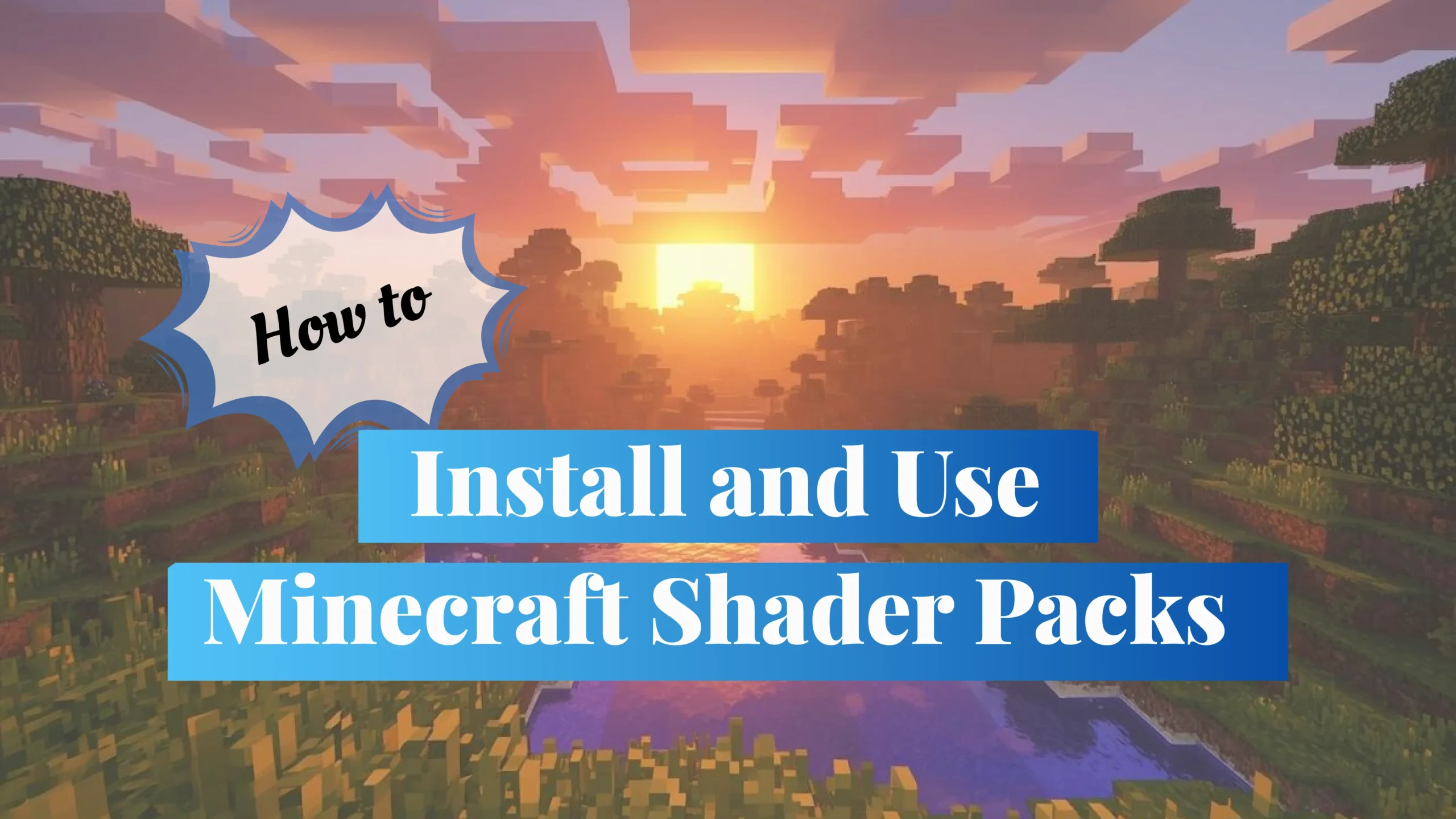 Minecraft shader packs enhancing graphics with realistic lighting