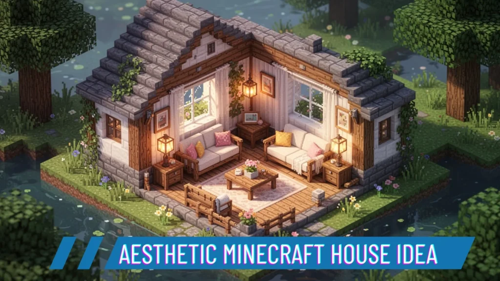 minecraft house ideas cherry blossom aesthetic build